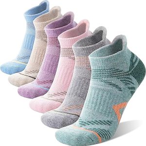 6 Pairs Merino Wool Ankle Hiking Running Socks